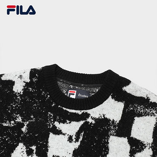 FILA 斐乐 X Études 斐乐男士织衫2023冬基础简约时尚休闲毛衣 满印一-ZA 185/104A/XXL