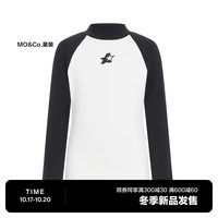 little MO&Co.抑菌 little moco童装23冬装男女童半高领弹力修身长袖打底衫 本白色 140/64