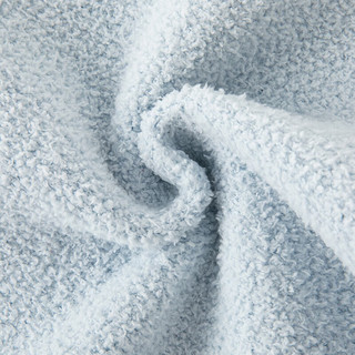 戴维贝拉（DAVE＆BELLA）儿童高领毛衣半边绒雪尼尔男童上衣女童针织衫秋冬宝宝衣服 天蓝色 110cm(身高100-110cm)
