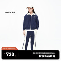 little MO&Co.套装两件 little moco童装男女童卫衣外套卫裤KBC3SUTT02 深宝蓝色 120/56