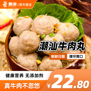 蜀海 潮汕牛肉丸牛筋丸潮州肉丸子火锅食材200g