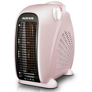 移动端：AUX 奥克斯 暖风机取暖器办公室电暖气家用节能台式电暖器热风机200A2 香槟色