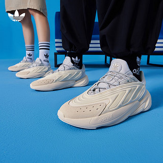 adidas 阿迪达斯 官方三叶草OZELIA男女经典运动鞋复古老爹鞋预售 白/米白/灰 43(265mm)