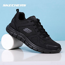 SKECHERS 斯凯奇 男鞋夏季休闲运动鞋轻便缓震跑步鞋 全黑/BBK/ 41