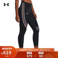 安德玛（UNDERARMOUR）Everywhere女子跑步运动紧身九分裤1379350 黑色001 S