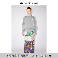 Acne Studios 男女同款Face表情徽标圆领运动衫CI0076 浅麻灰色 S