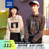 唐狮 翻领长袖POLO衫 女款浅卡其 S