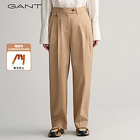 GANT甘特20女士时尚棉质宽松休闲裤|4150286 248卡其色 34