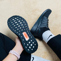 阿迪达斯 (adidas)女鞋UltraBOOST UB19黑武士爆米花缓震透气运动跑步鞋EF1345 EF1345 36.5