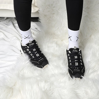 斯凯奇（Skechers）女鞋 23冬季加绒保暖运动鞋熊猫鞋缓震休闲鞋厚底增高老爹鞋 66666254-BKTP 6/36/230内长mm