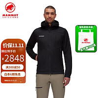 MAMMUT 猛犸象 Ultimate VII第七代 男士防风防泼水软壳外套夹克 0001黑色 M