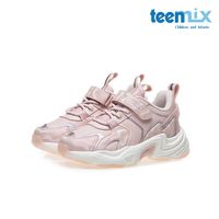 天美意（TEENMIX）天美意/Teenmix运动鞋女童保暖加绒2023冬皮面防滑耐磨跑步鞋  粉色  粉色 32