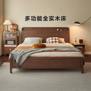  LINSY/林氏家居 床头储物 实木床+排骨架+床垫  【排骨架】实木床+床垫 1.8*2.0m