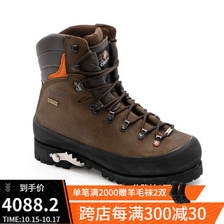 CRISPI 高帮徒步鞋户外运动登山穿越重装徒步靴超岩SUPER GRANITE GTX 深棕色 42