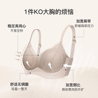古今 GUJIN古今 GUJIN内衣女舒适亲肤无钢圈蕾丝文胸罩上托内衣薄款GDB08023 高级香槟麦 75A
