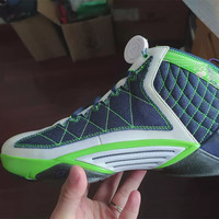 耐克 NIKEJordan cp3 2 AJ克里斯保罗2代蓝绿色绿巨人牛仔蓝篮球鞋342944-1