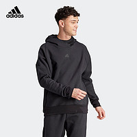 adidas「治愈服」阿迪达斯轻运动ZNE系列男速干宽松连帽卫衣 黑色 A/S