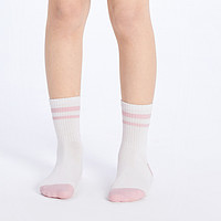 巴拉巴拉 宝宝袜子儿童棉袜春季抑菌消臭学生休闲长筒袜（三双装）