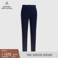 布克兄弟(BrooksBrothers)男士新灯芯绒弹力修身斜纹休闲长裤 4004-藏青色 33/34