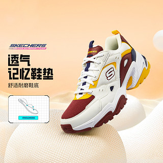 SKECHERS 斯凯奇 Stamina V2 男子跑鞋 237138/NTBG 黄色/红色 45