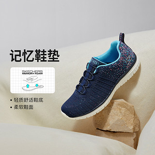 SKECHERS 斯凯奇 秋冬季新品女鞋女士运动休闲鞋通勤鞋一脚蹬健步鞋