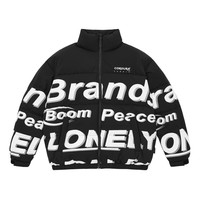 太平鸟男装 羽绒服男冬季连帽工装户外潮羽绒服合集 字母满印 阔 CORDURA BYACB4A15 M