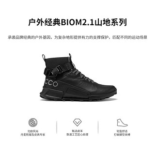 ECCO爱步23登山鞋男 防滑高帮鞋子健步2.1山地823844