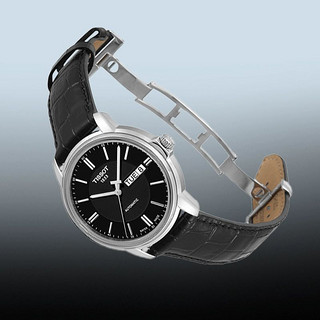 TISSOT 天梭 瑞士官方正品恒意经典机械皮带手表男表