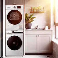 WEILI 威力 12公斤变频滚筒洗衣机+10公斤热泵式干衣机 一级能效洗烘套装