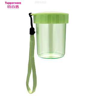 特百惠（Tupperware）迷你小巧可爱简约防漏水杯可爱儿童女塑料杯子便携随手杯 210-ml绿色
