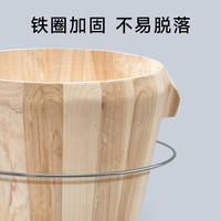 青若 家用蒸饭木桶蒸米饭饭桶厨房杉木竹制蒸笼厨具蒸子饭甑子