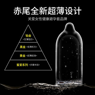 zioxx 赤尾 玻尿酸超薄安全套 组合装12只 黄金大储*7只+铂金至薄*5只