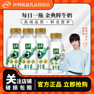 yili 伊利 金典450ml*3+235ml*1瓶装巴氏杀菌正品鲜牛奶组合装正品批发