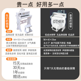 钢琴儿童玩具女孩多功能电子琴初学可弹奏乐器带话筒3一6周岁