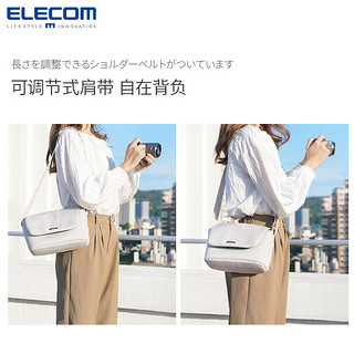 ELECOM 宜丽客 单反相机包单肩小包休闲包斜挎佳能摄影包微单包便携收纳包