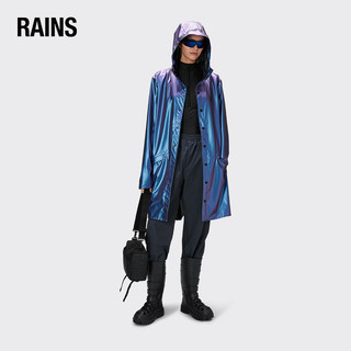 Rains 中长款防水夹克外套 时尚鱼尾风衣男女同款雨衣Long Jacket