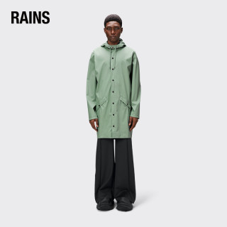 Rains 中长款防水夹克外套 时尚鱼尾风衣男女同款雨衣Long Jacket
