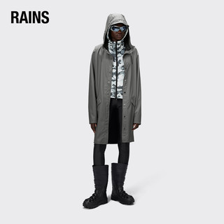 Rains 中长款防水夹克外套 时尚鱼尾风衣男女同款雨衣Long Jacket