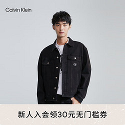 卡尔文·克莱 Calvin Klein 男士牛仔夹克 J324792 黑色 M