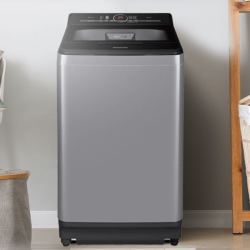 panasonic松下不弯腰系列xqb100uslka定频波轮洗衣机10kg银色