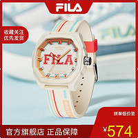 FILA 斐乐 新品情侣潮流运动防水石英表男女多边形潮流老爹表6482