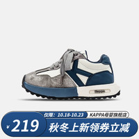 Kappa 卡帕 Kids卡帕童鞋儿童鞋男童运动鞋子韩版百搭系带休闲跑步鞋子 灰色 36码内长约228mm
