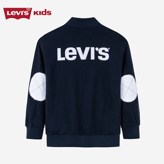 Levi's李维斯童装男童针织夹克儿童休闲百搭外套 深宝蓝色 110/56(5)