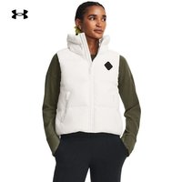安德玛 UNDERARMOUR)秋冬ColdGear Infrared女子训练运动羽绒马甲1381660 白色112 XL