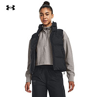 安德玛（UNDERARMOUR）秋冬ColdGear Infrared女子训练运动羽绒马甲1381660 黑色001 XXL