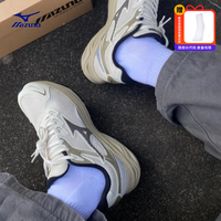 美津浓(MIZUNO)男鞋女鞋 RACER S复古低帮跑步鞋休闲鞋 少糖拿铁配色/舒适缓震 44
