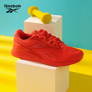 Reebok锐步男女NANO X3室内运动轻盈透气综合训练鞋 100033778-中性 中国码:37.5-女