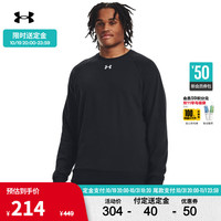 安德玛 UNDERARMOUR）秋冬Rival男子抓绒圆领训练运动卫衣1379755 黑色001 3XL