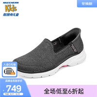 斯凯奇(Skechers)女鞋耐磨健步鞋舒适透气休闲运动鞋124625 黑色/粉红色/BKPK 35
