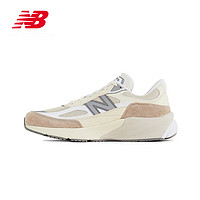 NEW BALANCE NB23男鞋女鞋990V6系列美产复古百搭休闲运动鞋 米白色/卡其色 M990SS6 42.5(脚长27cm)